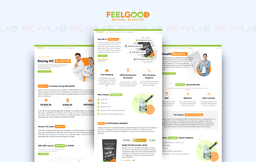 RevvLab agency's portfolio